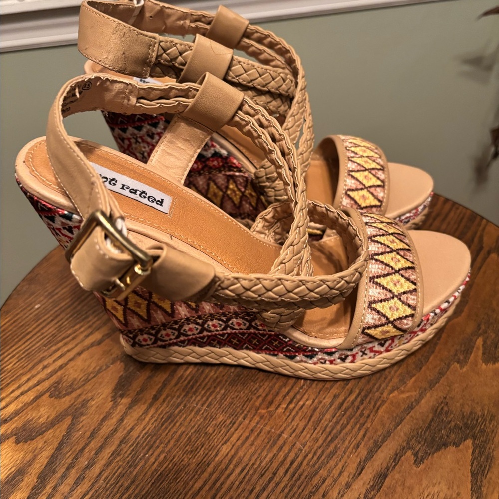 Not Rated Multicolor Wedge Sandals